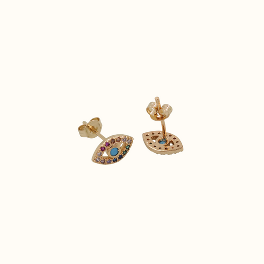 Pavé Evil Eye Studs