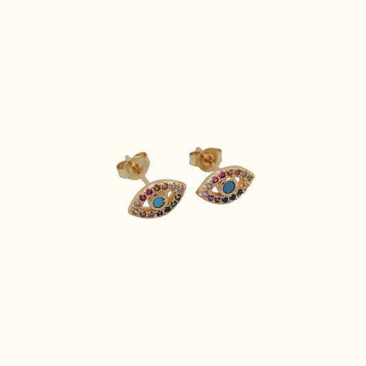 Pavé Evil Eye Studs