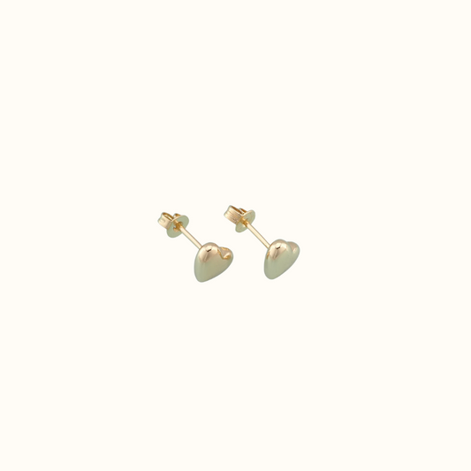 Puffy Heart Studs