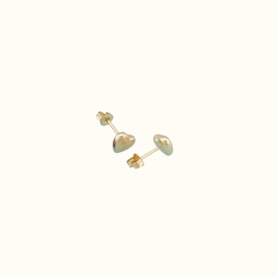 Puffy Heart Studs